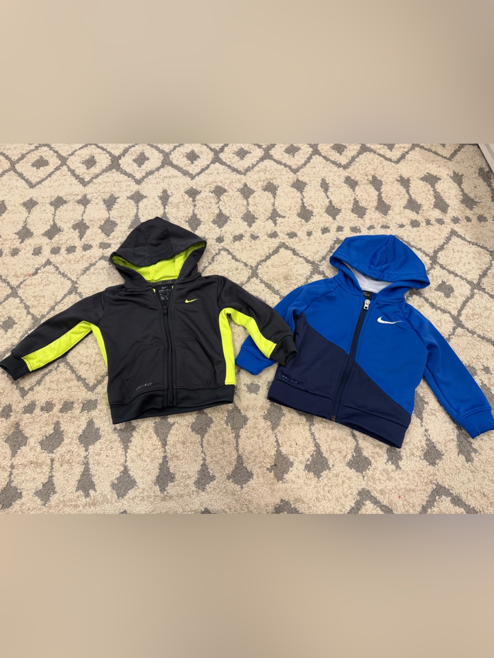 Nike Zip-Up Hoodies Size 12 & 18 months